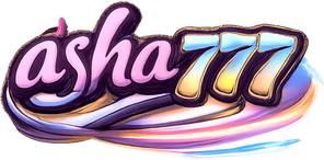 asha777 গোলাপি নীল ব্র্যান্ড লোগো